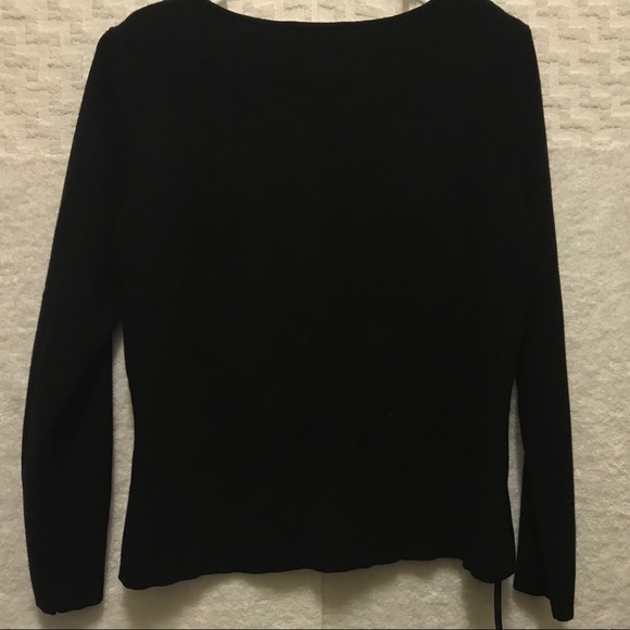 Black Ribbed Thick Top / Sweater - Picture 7 of 8